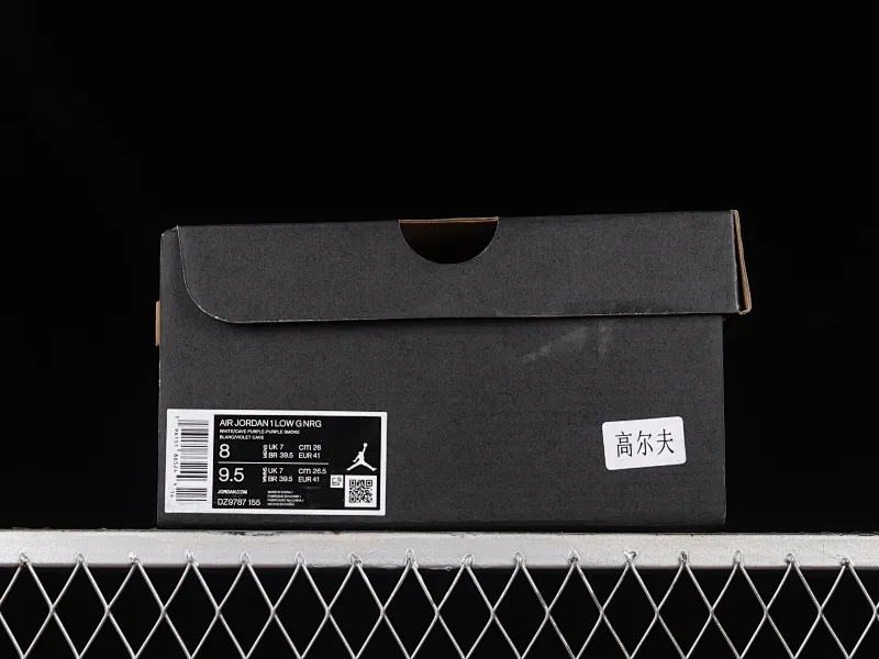 All categories Air Jordan Jordan series basketball shoes Air Jordan 1 Low G version pure original Air Jordan 1 Low Golf "Purple Smoke" AJ1 Joe 1 new golf version smoke white purple DZ9787-155